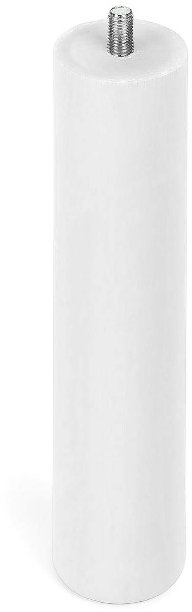 Kave Home S Senge- Og Sofaben Hvid Massivt Træ ø10 Gevind H25 Cm Nordisk Design