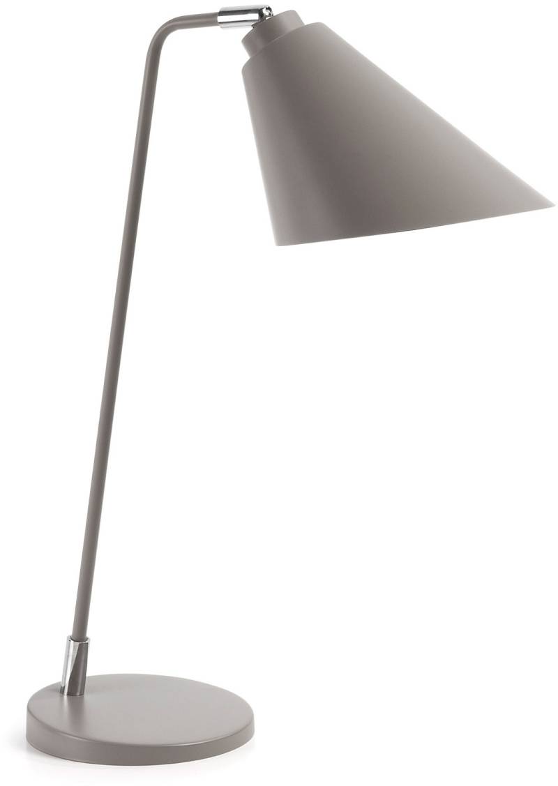 Bordlampe Kave Home Tipir  -  Grå Pulverlakeret Stål H47 Cm, Moderne Nordisk Belysning