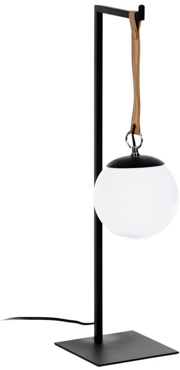 Bordlampe Kave Home Kenley, Sort Metal & Akryl Globus, Moderne Nordisk Design, H60ã—b14ã—l20 Cm
