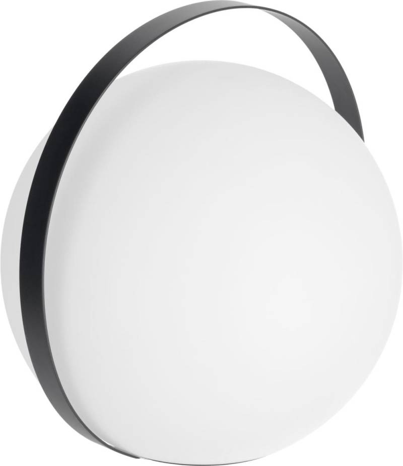 Bordlampe Kave Home Dinesh Nordic Led Med Dæmper Og Usb, Sort/Hvid, H33xb30xl34 Cm