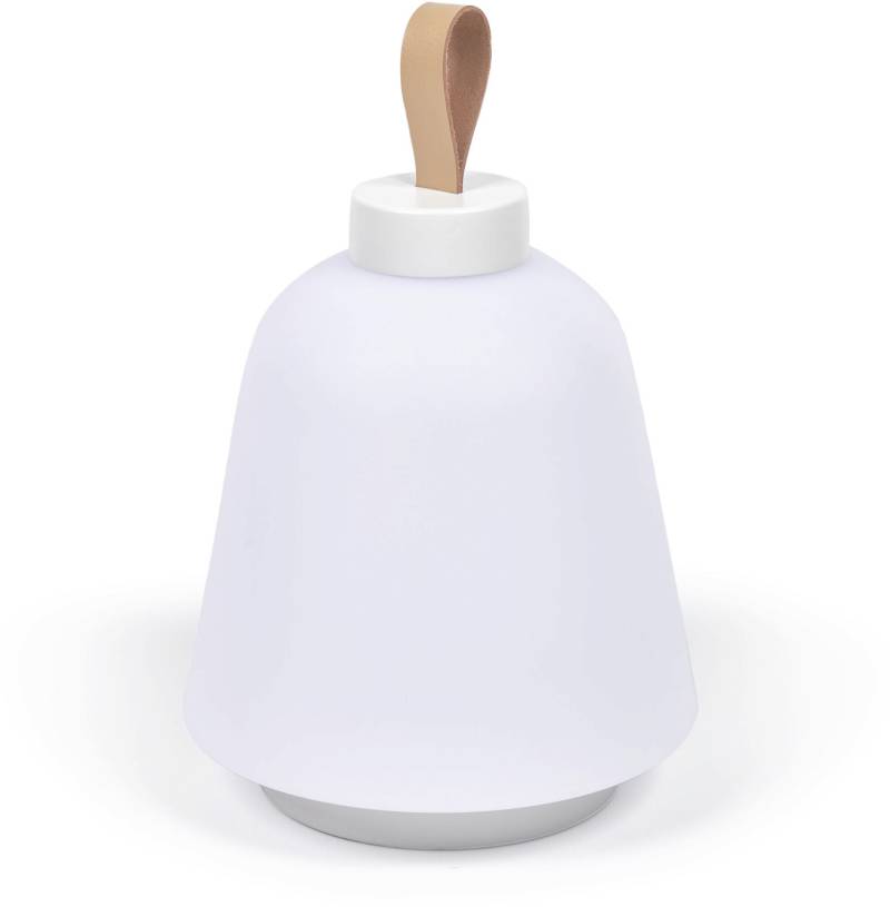 Bordlampe Kave Home Udiya Led Usb-Opladelig Bærbar Mat Hvid Nordisk Design Dimbar 270 Lm 2800k
