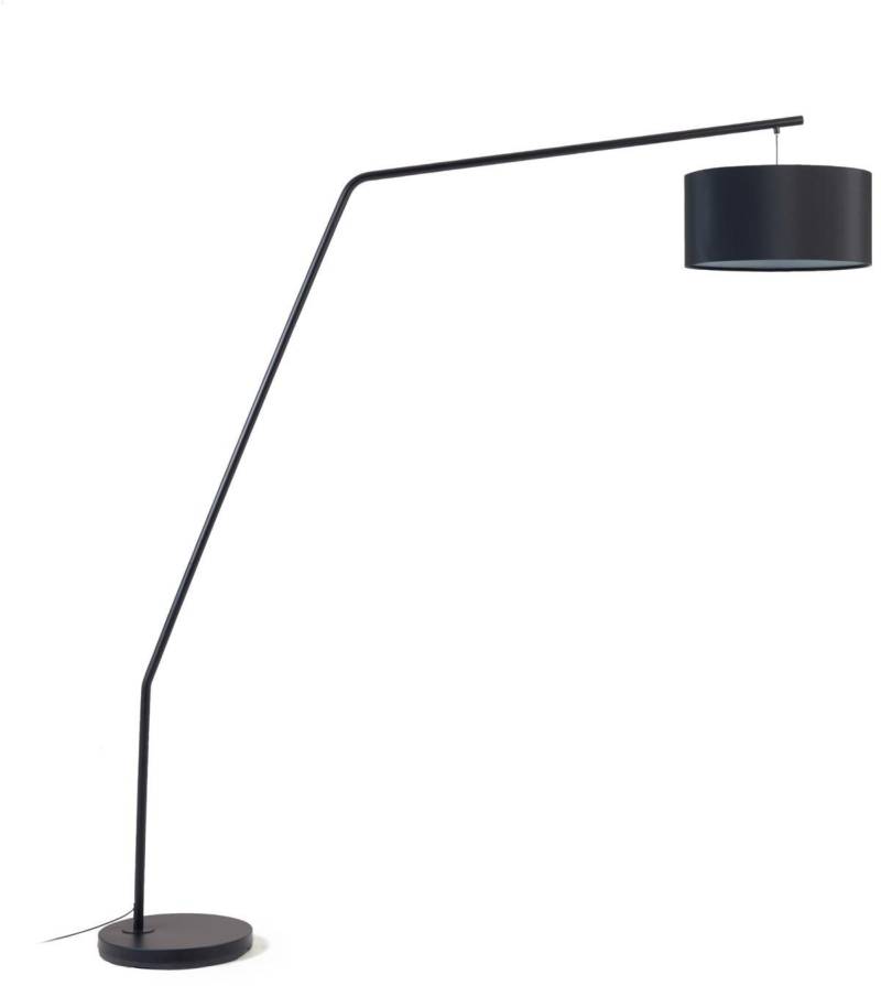 Indendørs Bordlampe Kave Home Ciana, Nordisk Design I Sort Metal Og Bomuld A