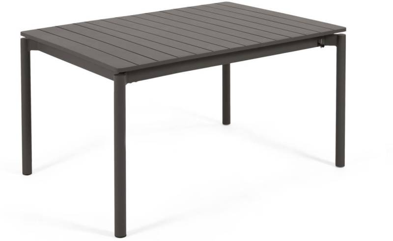 Udendørs Spise-/Havebord Med Udtræk Kave Home Zaltana 140-200 Cm Grå Aluminium