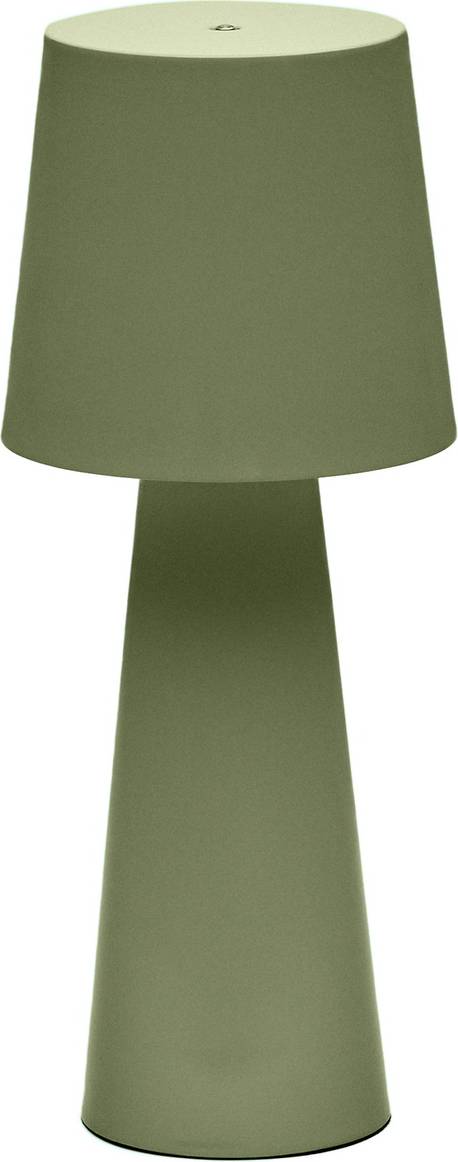 Bordlampe Kave Home Arenys Grøn Metal Udendørs Led-Lampe Ip54 ø16ã—40 Cm Justerbar Lysstyrke