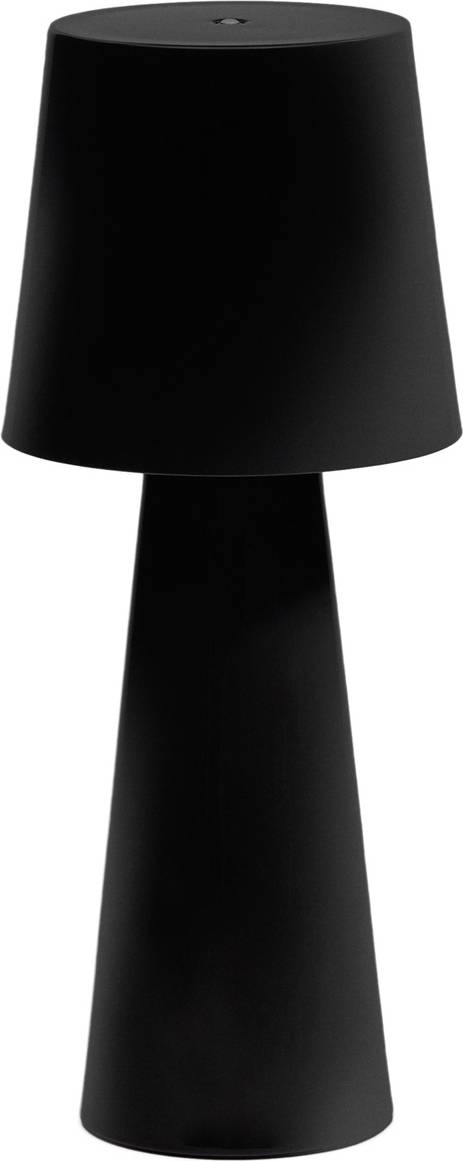 Bordlampe Kave Home Arenys Bærbar Metal Led Ip54 H40 X ø16 Cm Sort