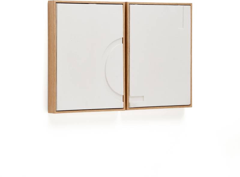 Billedrammesæt Kave Home Sefri 2 Stk Beige 30x40 Cm Nordisk Moderne