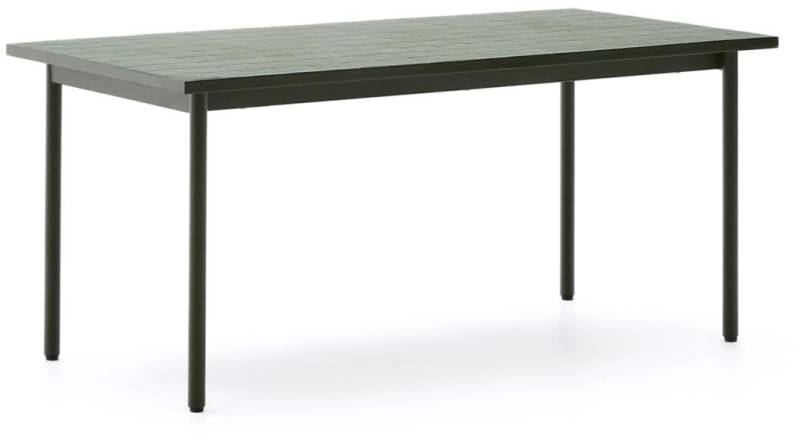Udendørs Spisebord, Terrassebord Kave Home Maurina 182ã—91ã—76 Cm Grøn