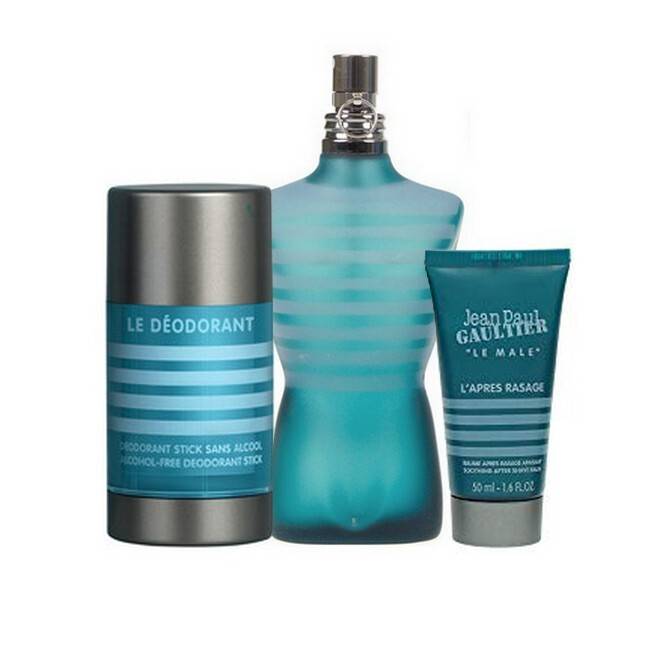 Jean Paul Gaultier - Le Male Sæt - 125 Ml Edt - Deodorant Stick - After Shave