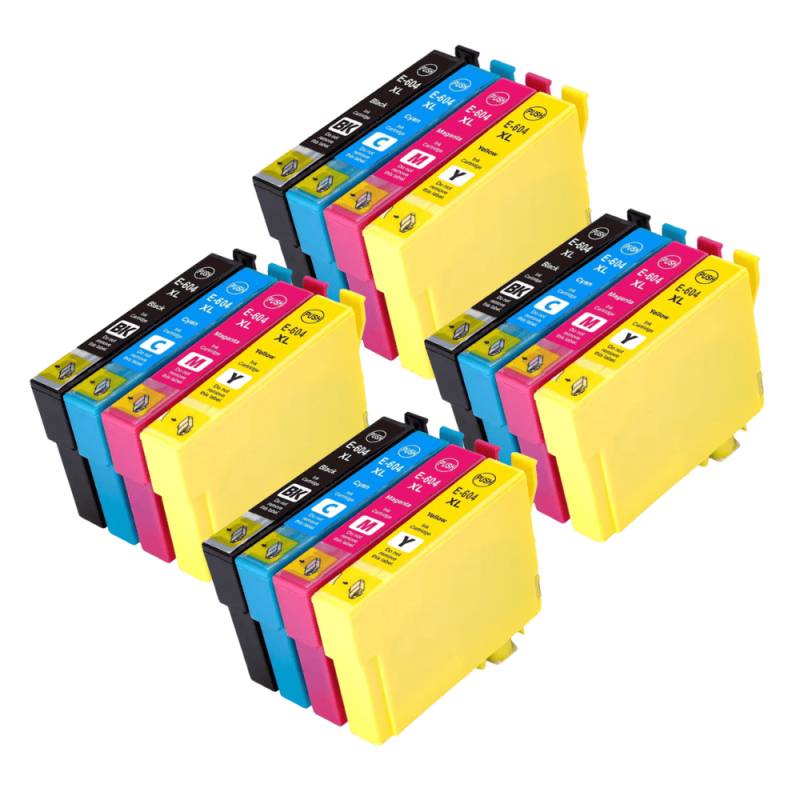 Pakke Sæt Epson 604xl  2 X 4 Farver Bk-C-M-Y  Alternativ - Inkpartner Aps