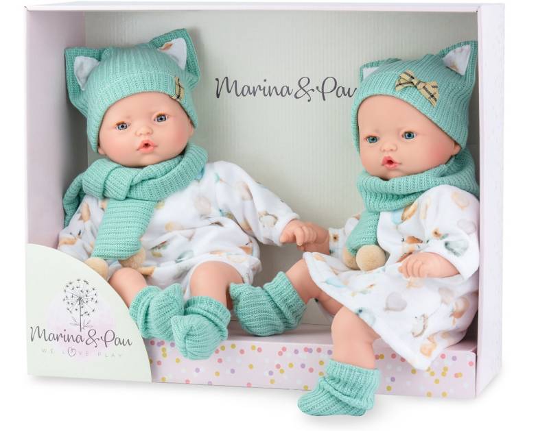 Marina & Pau Pitus Mellizos Dukker 40 Cm