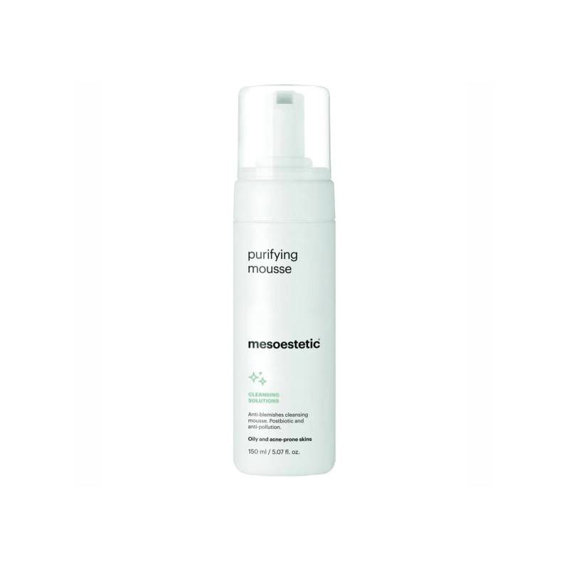 Mesoestetic Purifiying Mousse - Renseskum Til Fedtet Og Uren Hud Med Akne - 150 Ml. - Ansigtsvask / Ansigtsrens Som Forebygger Tilstoppede Porer