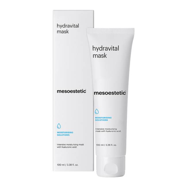 Mesoestetic Hydra-Vital Mask - Intensiv Fugtmaske Til Tør Og Dehydreret Hud - 100 Ml. - Fugtgivende Maske Til Huden - Fugtighedscreme