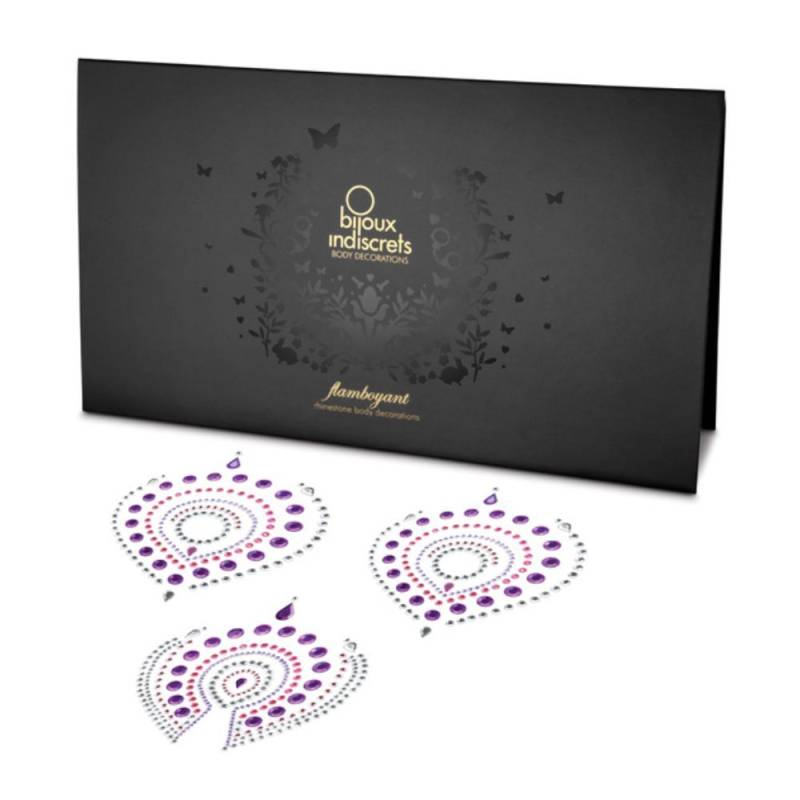 Flamboyant - Nipple Covers-Violet - Bijoux Indiscrets