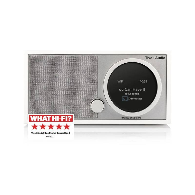 Tivoli Audio Model One Digital+ Gen2, White/Grey Dab+/Fm Radio Med Wi-Fi Og Bluetooth