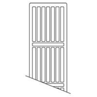 Toprist 1000mm Til C4 Og C6 Radiator, Type 22, Hvid Ral 9016 - Hudevad