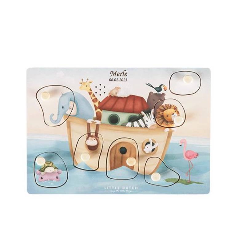 Puslespil Noahs Ark Med Lyd Fra Little Dutch