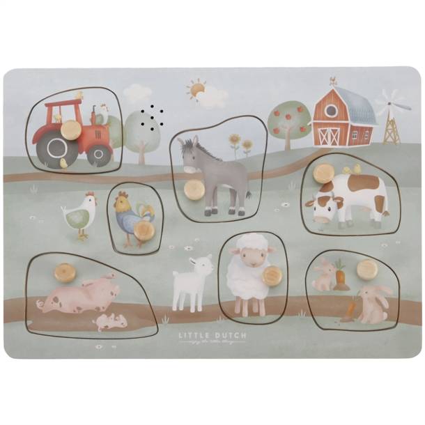 Puslespil Little Farm Med Lyd Fra Little Dutch
