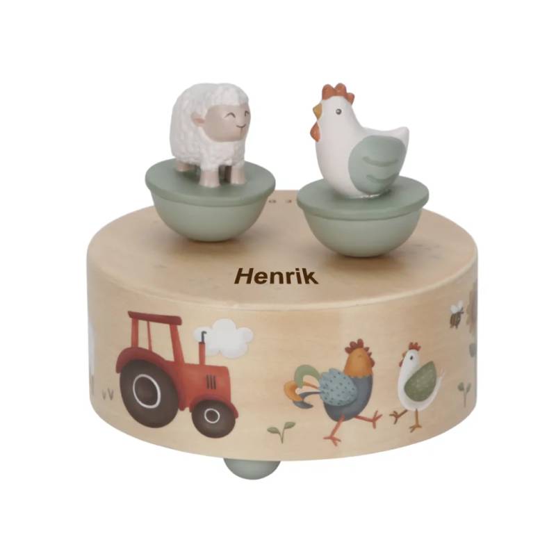 Musik Spilledåse Med Navn, Farm Fra Little Dutch