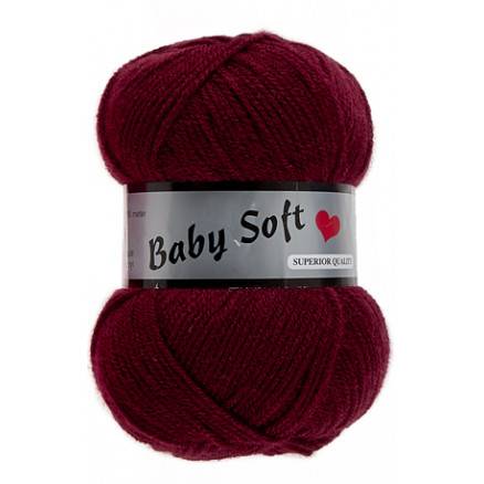 Lammy Baby Soft Garn 042 Bordeaux Rød - Lammy Yarns