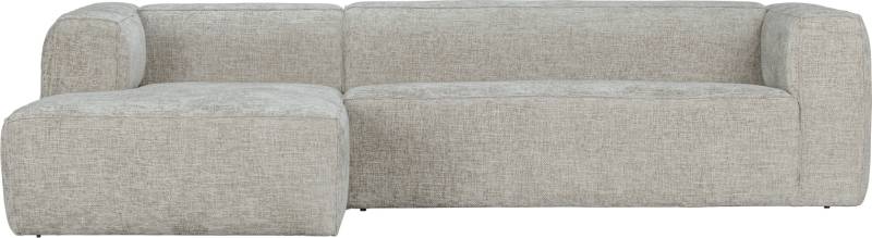 Hjørnesofa Venstrevendt Woood Exclusive Bean Natur Melange Polyesterstof 305x175 Cm  -  Luksus Sofa Med Hr-Skum & Fsc-Ramme