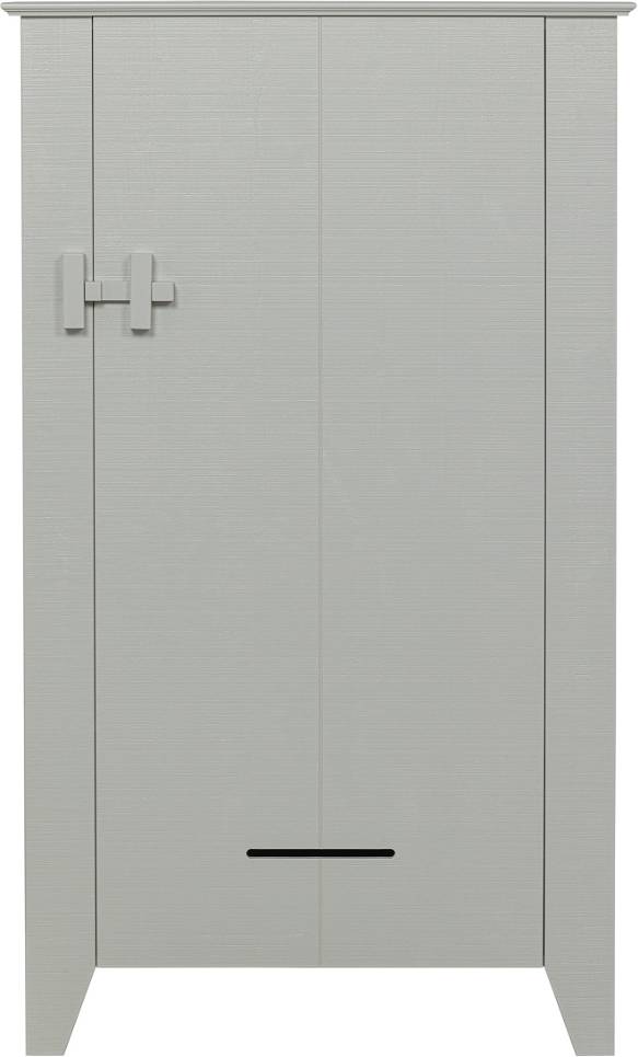 Opbevaringsskab Woood Gijs Med Låger Og Skuffe, Hvidt Fsc-Certificeret Fyrretræ, 142x85x38 Cm