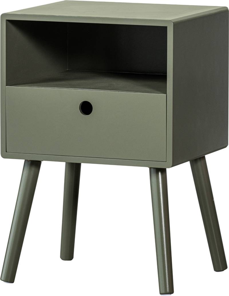 Sengebord Woood Ozzy Natbord Varm Grøn Mdf Kompakt H53xb36xd30 Cm