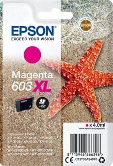 Epson 603xl Rød Blækpatron Kompatibel - C13t03a34010
