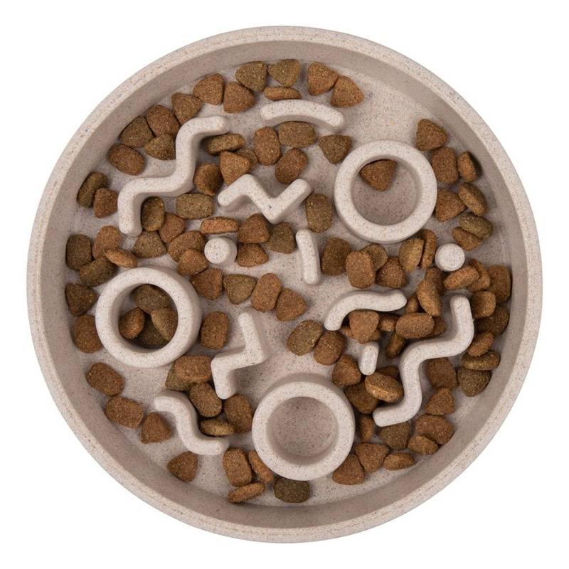 Bamboo Slow Feeder Til Katte - Grå