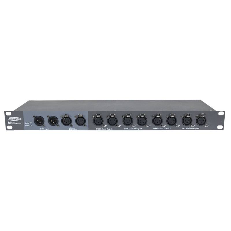 Showtec Db-1-4 4-Kanals Optisk Splitter / Dmx-Booster 3-Pin & 5-Pin Xlr