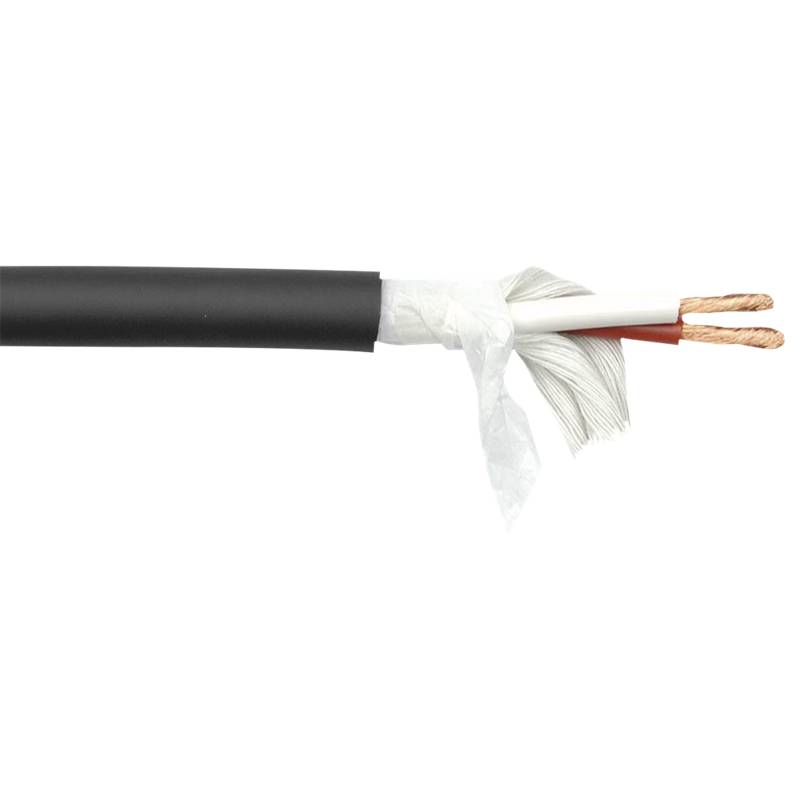 Dap Spk-240 Højttalerkabel 2x 4 Mm - 50 M På Rulle - Sort Kappe