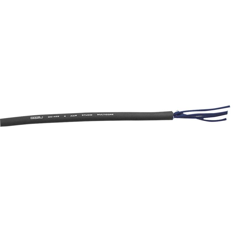Dap Mk-422 4-Pars Studie Multicore - Sort Kappe - Pris Per Meter