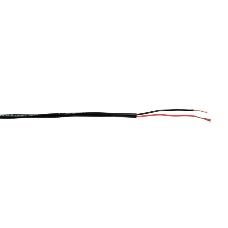 Dap Spc-275 Højttalerkabel Nen 8012(brandhæmmende) - 2x 0,75 Mm² - 300 M På Rulle - Sort Kappe