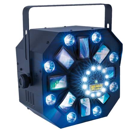 Showtec Firestorm 4-I-1 Lys Effekt, Wash, Derby, Strobe & Laser Effekter
