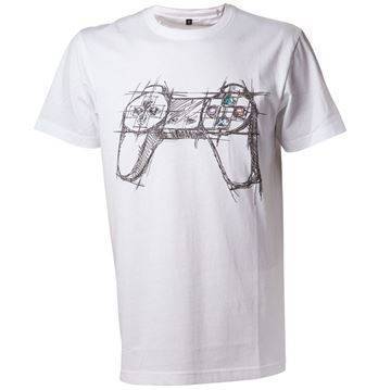 Playstation Controller White T-Shirt (s)
