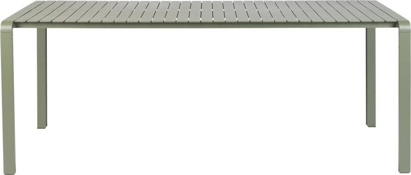 Udendørs Spisebord Zuiver Vondel Pulverlakeret Aluminium Lysgrå 214x96,7 Cm