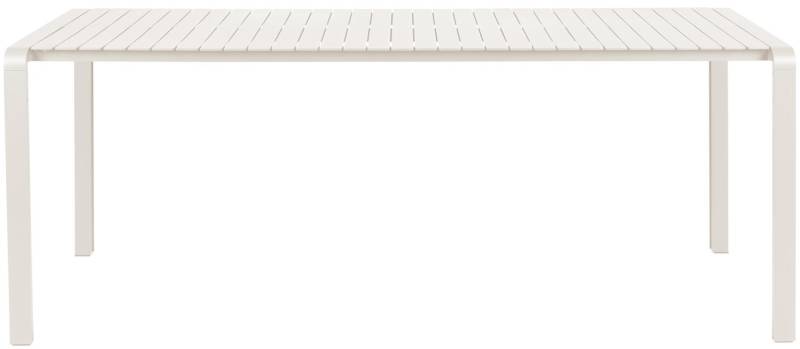Udendørs Spisebord Zuiver Vondel Aluminium Offwhite L214xb97xh75 Terrassebord
