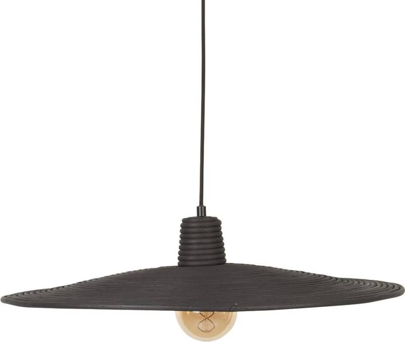 Pendellampe Zuiver Balance D60 H150 Askegrå Rattan Loftlampe Dæmpbar