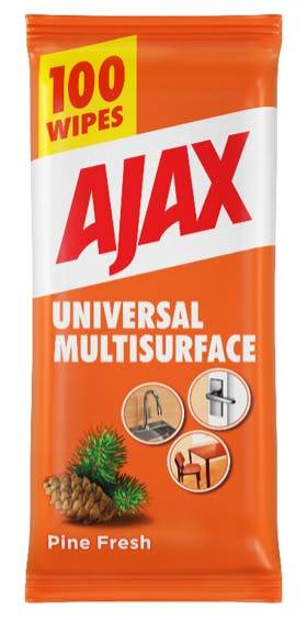Ajax Universal Rengøringsservietter 100 Stk