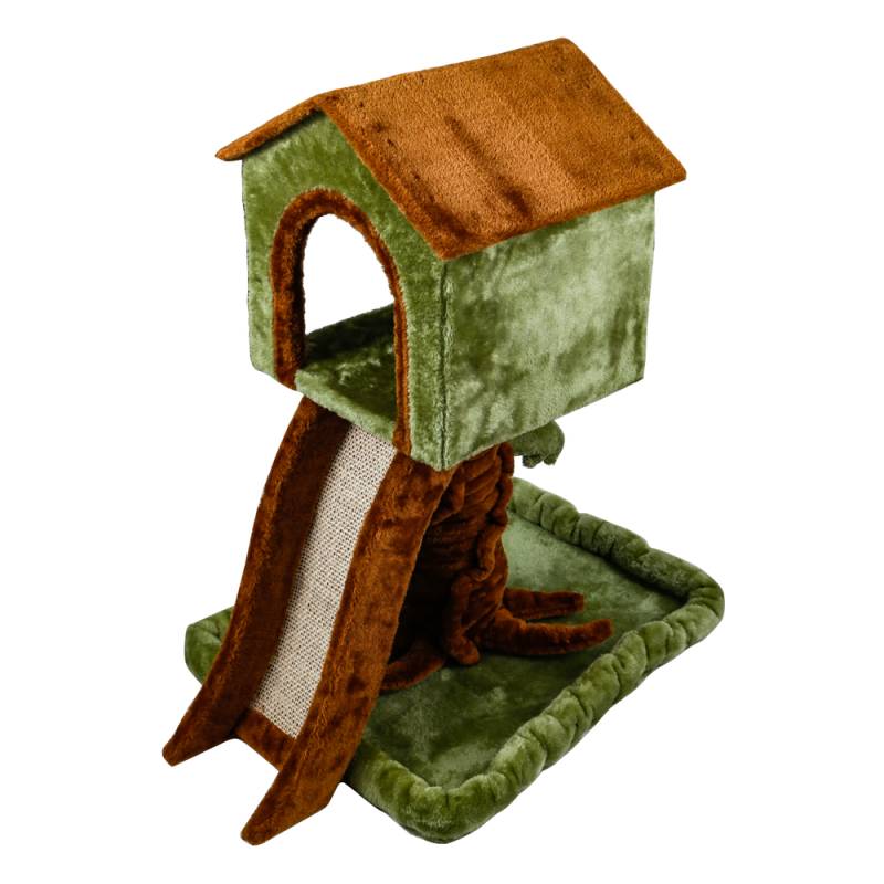 Katte Kradsetræ L66xb47xh73,5 Cm - Grønkaffe - Nobleza