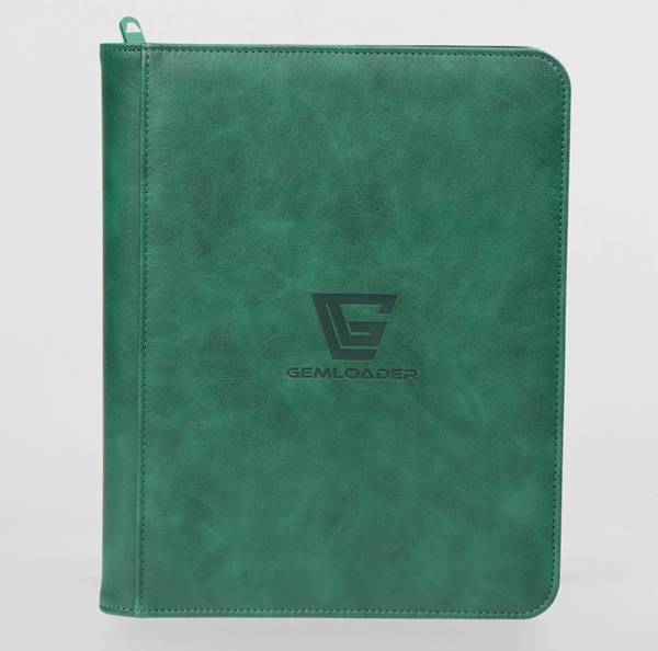Mappe - Gemloader - Premium 4-Pocket Toploader Binder: Green (holder 112 Kort) - !kort Tilbehã¸r