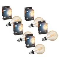 Philips Hue E27 Led-Pre, G93 Globe-Filament, White Ambiance, Zigbee + Bluetooth - 5 Pak