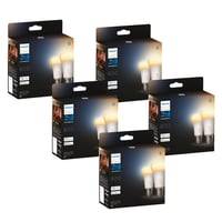 Philips Hue E27 Led-Pre, White Ambiance, 800lm, Zigbee + Bluetooth - 10 Pak