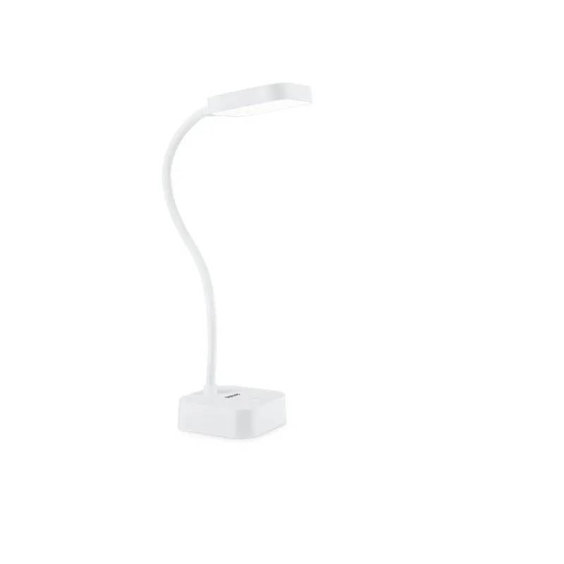 Philips Rock Funktionel Led Bordlampe I Hvid Plastik - Dsk211 Pt 5w 50k W Usb 02 - Philips Signify