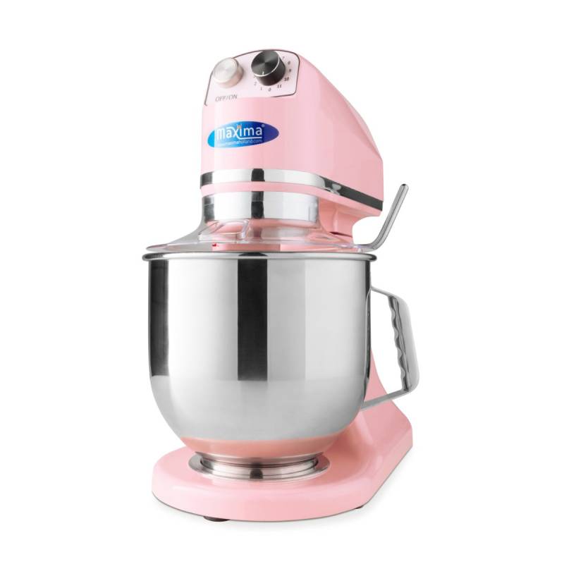 Røremaskine - 7 Liter  - Op Til 2 Kg Dej - Pink - Maxima