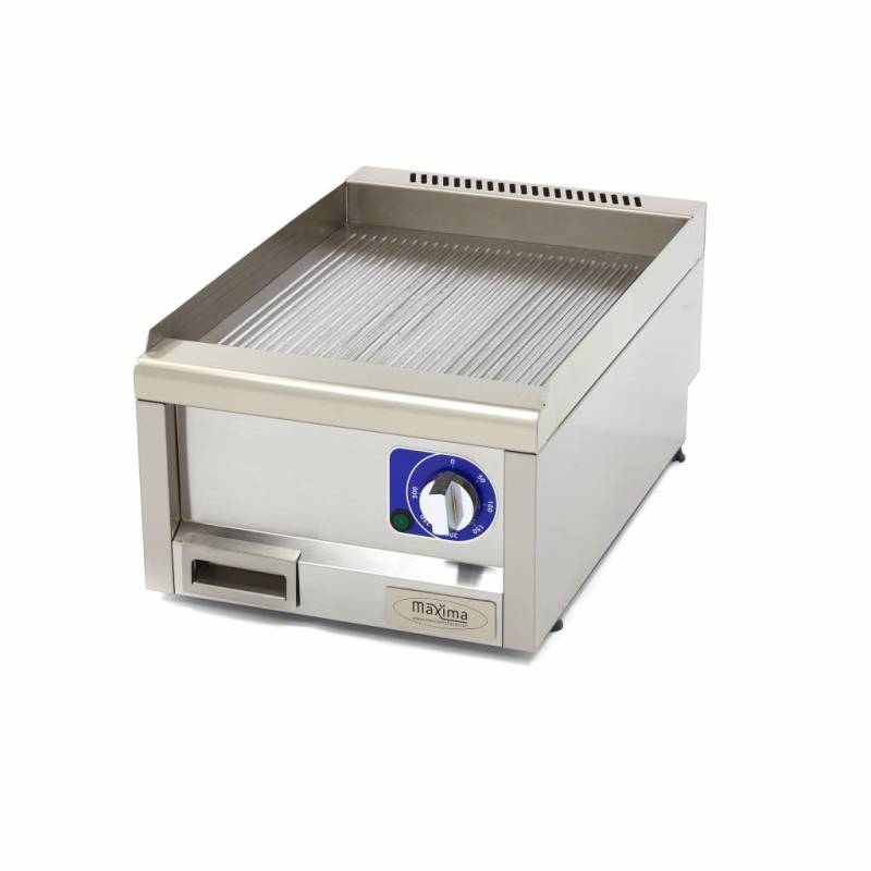 Stegeplade I Professionel Kvalitet - Rillet - Enkelt Enhed - 60 Cm Dyb - Elektrisk - 400v - Maxima