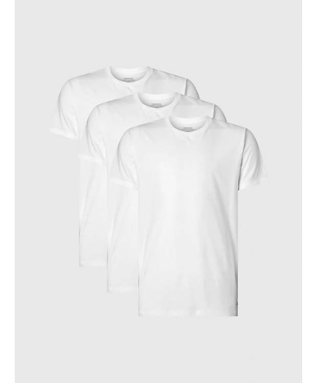 Calvin Klein 3pak T-Shirt I Hvid Til Herre | Regular Fit |