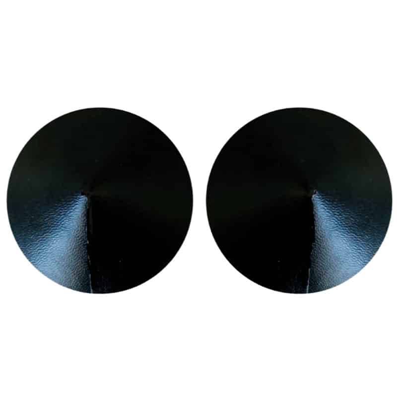 Kinky Diva Pu Læder Nipple Covers Sort