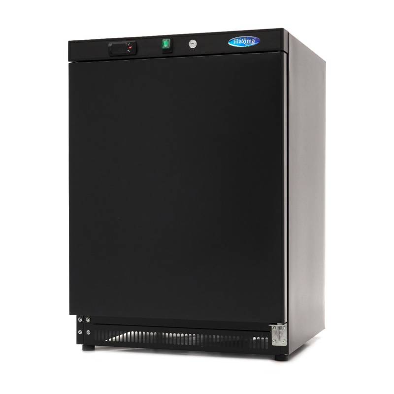 Fryser - 200l - 2 Faste Hylder - Sort - Maxima