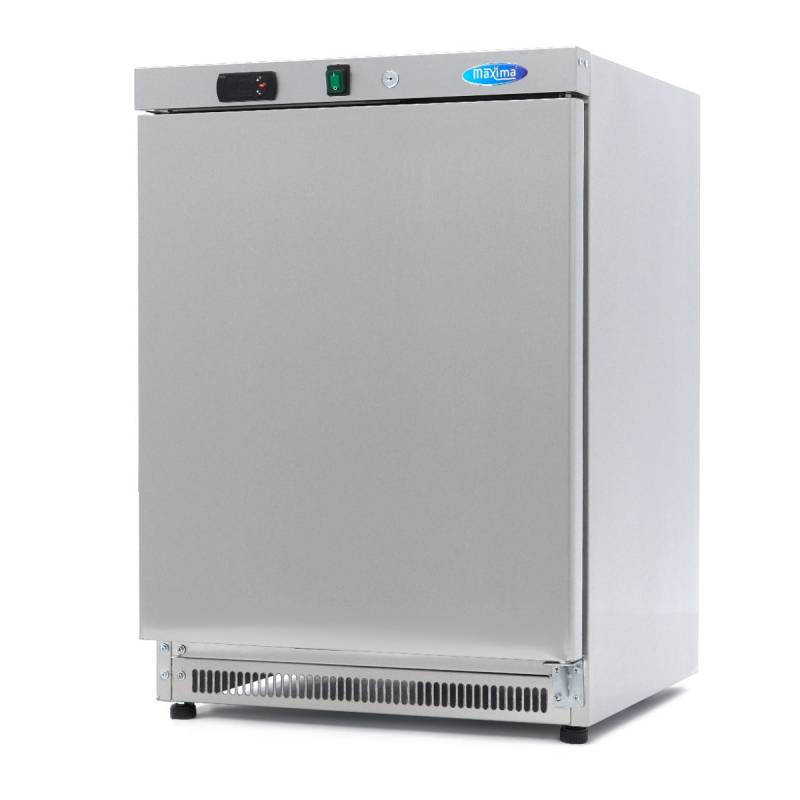 Fryser - 200l - 2 Faste Hylder - Rustfrit Stål - Maxima