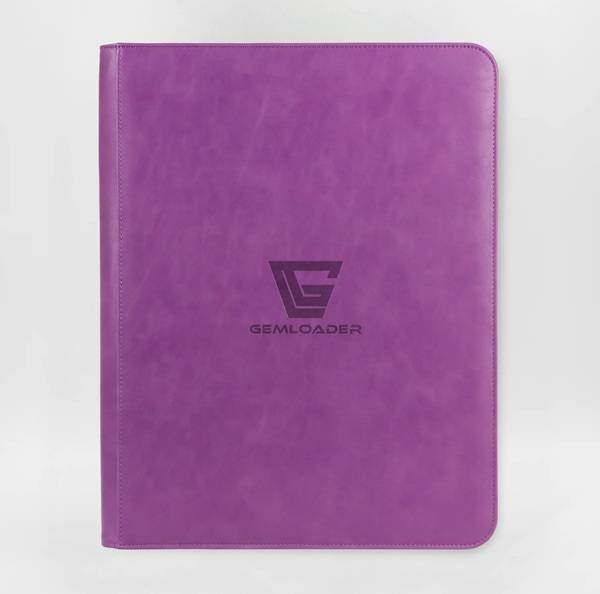 Mappe - Gemloader - Premium 9-Pocket Toploader Binder: Purple (holder 216 Kort) - !kort Tilbehã¸r